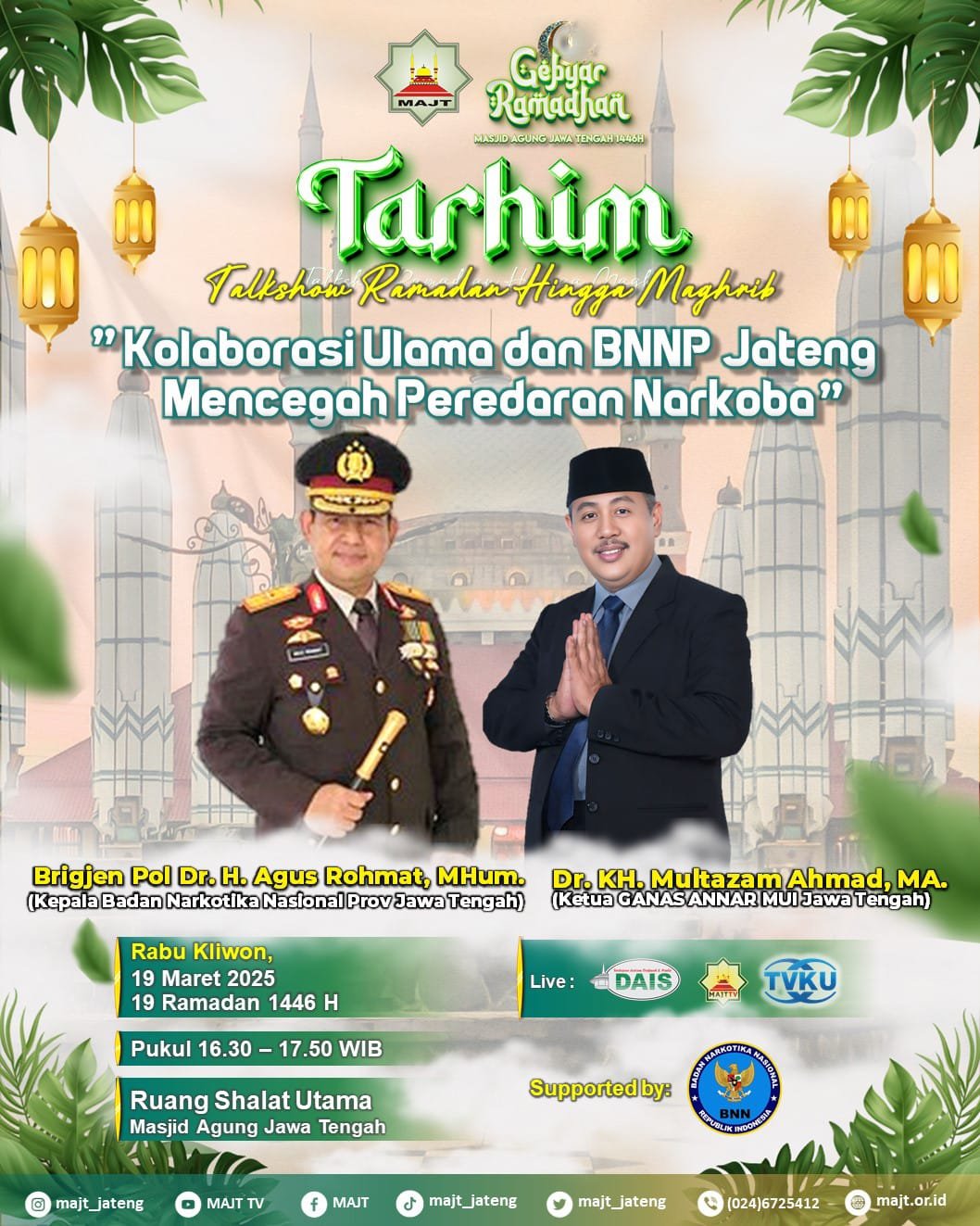 Kolaborasi Ulama dan BNNP Jateng Mencegah Peredaran Narkoba