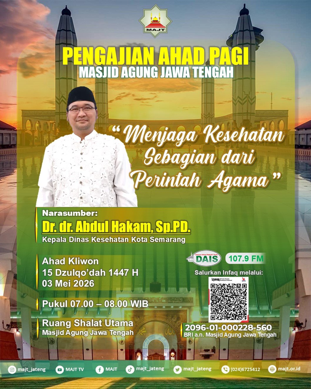Menjaga kesehatan sebagian dari perintah agama