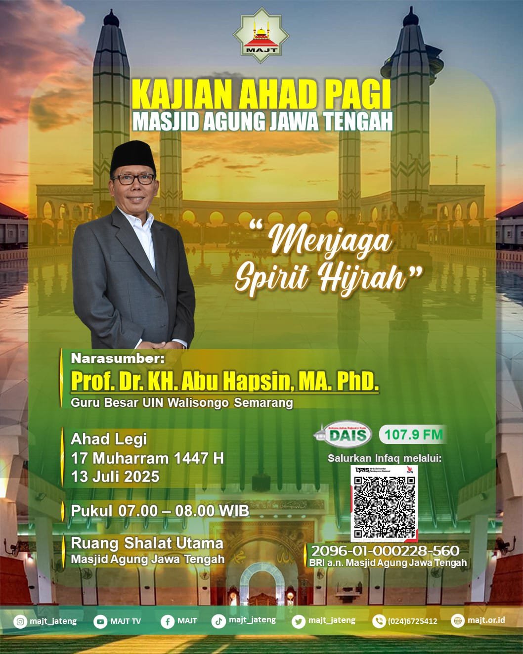 Kajian Ahad Pagi Menjaga Spirit Hijrah