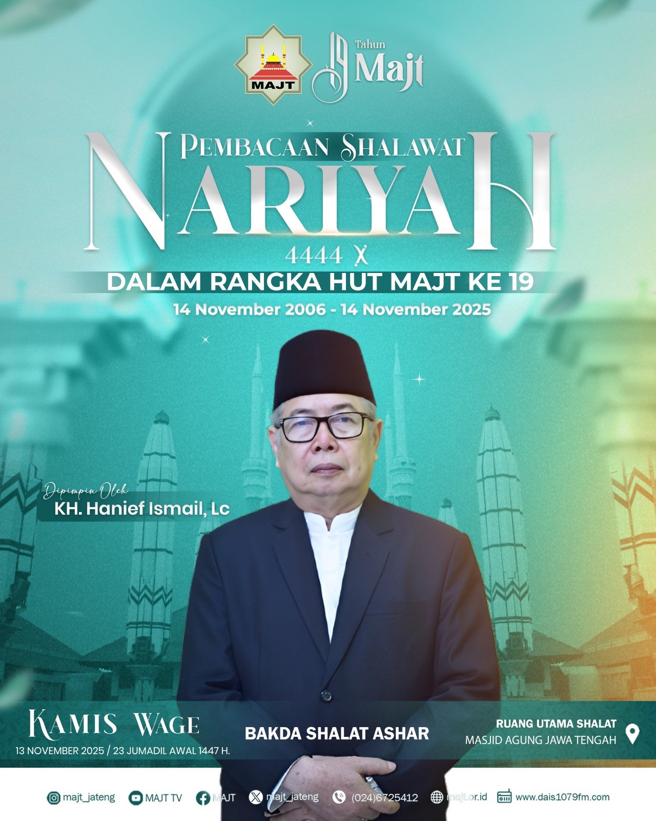 Info Pembacaan Shalawat Nariyah 4444 kali
