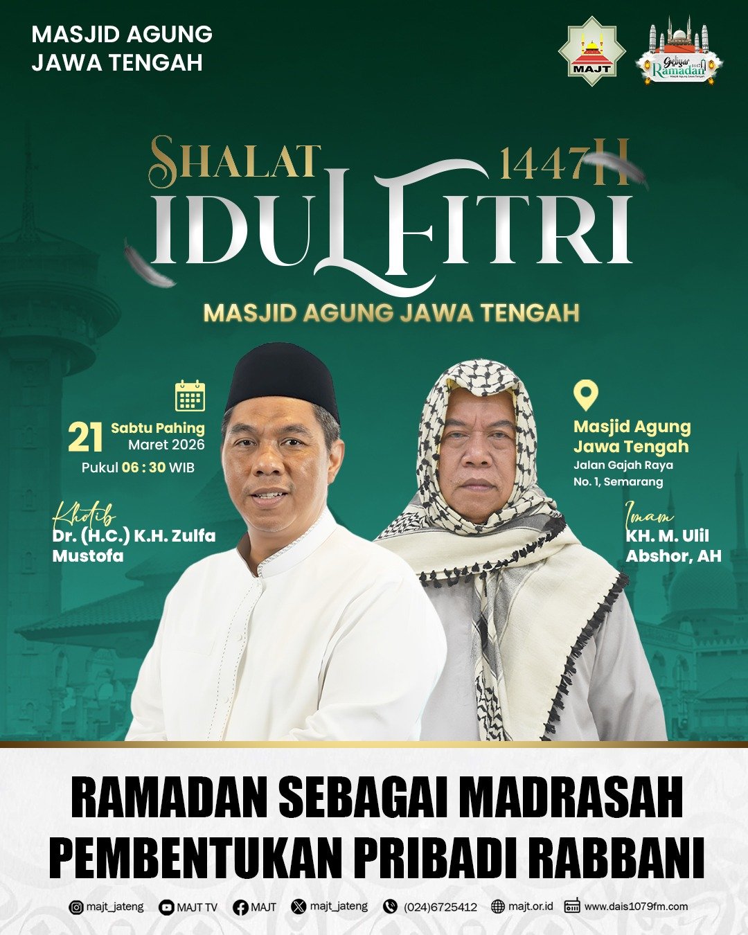 Ramadan Sebagai Madrasah Pembentukan Pribadi Rabbani