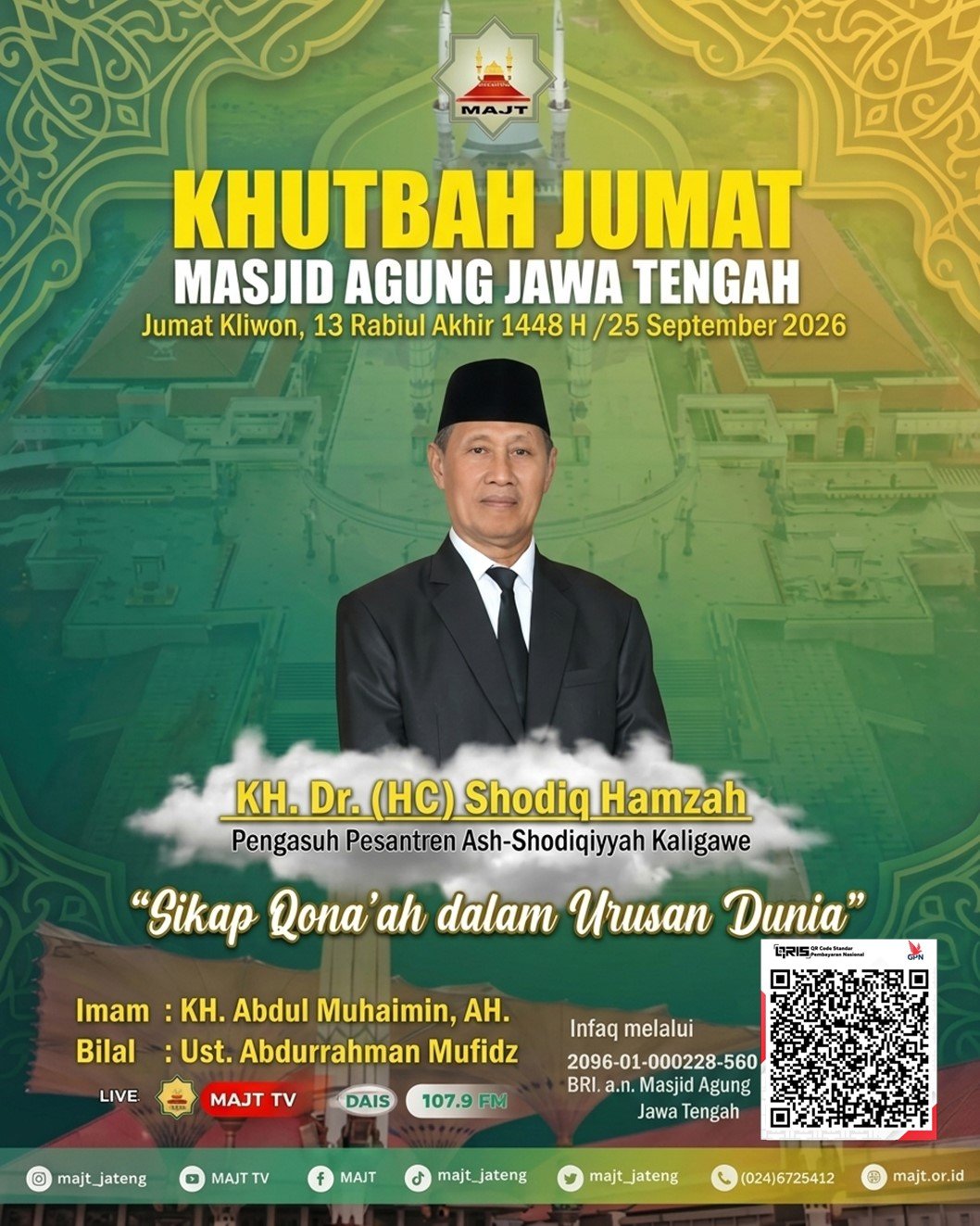 Khotbah Jumat - Sikap Qona'ah dalam urusan dunia