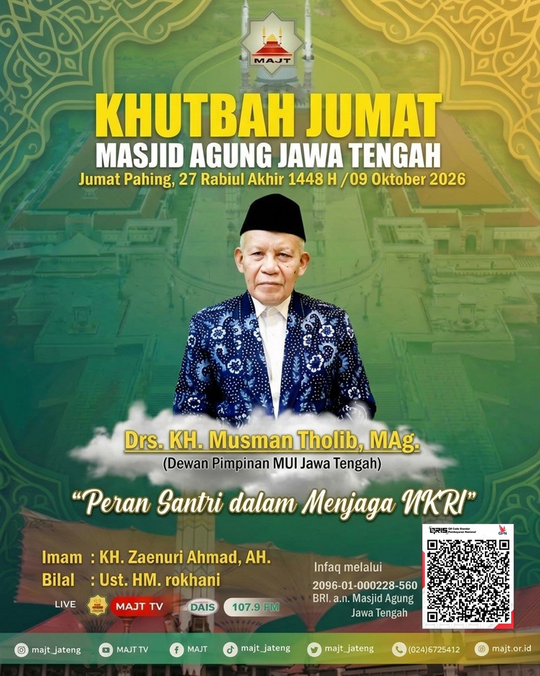 Khotbah Jum'at - Peran Santri dalam  Menjaga NKRI